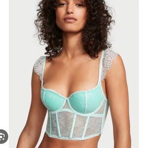 Dream Angels lace Cap-Sleeve Corset Top